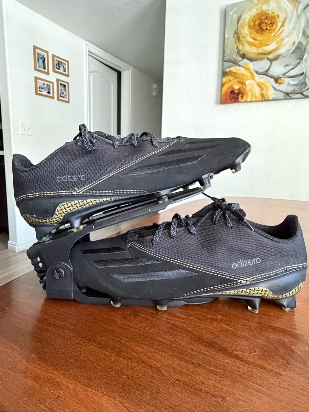 DISCONTINUED Adidas Kevlar x Adizero 5-Star 5.0 'Dark Ops' Size 14 AQ6915 RARE